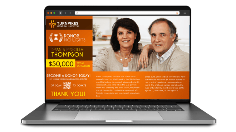 virtual donor wall