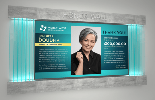 Acknowledging Donor Gifts Using Your Digital Donor Wall